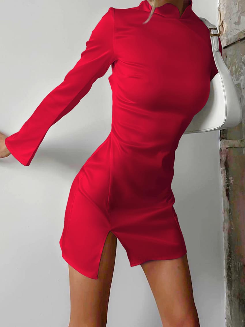 ladies-red-dress